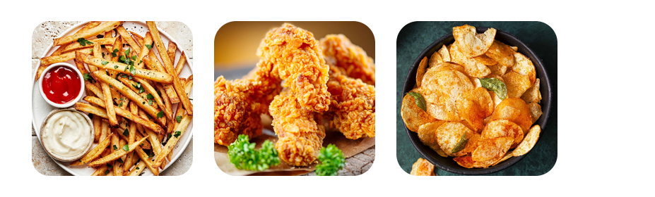 fast foods and deep fried Items